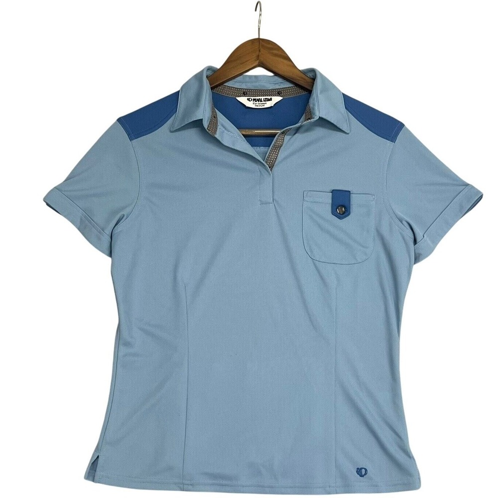 Vintage Pearl Izumi Cycling Jersey Womens Blue‎ M Ultrasensor Polo Made in USA
